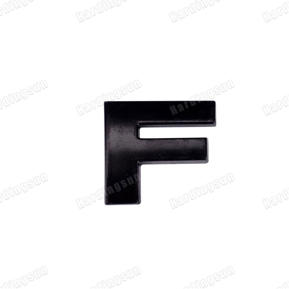 1 Miếng Dán Chữ Cái A-Z 0-9 3D Bằng Kim Loại Màu Đen Trang Trí Xe Hơi DIY