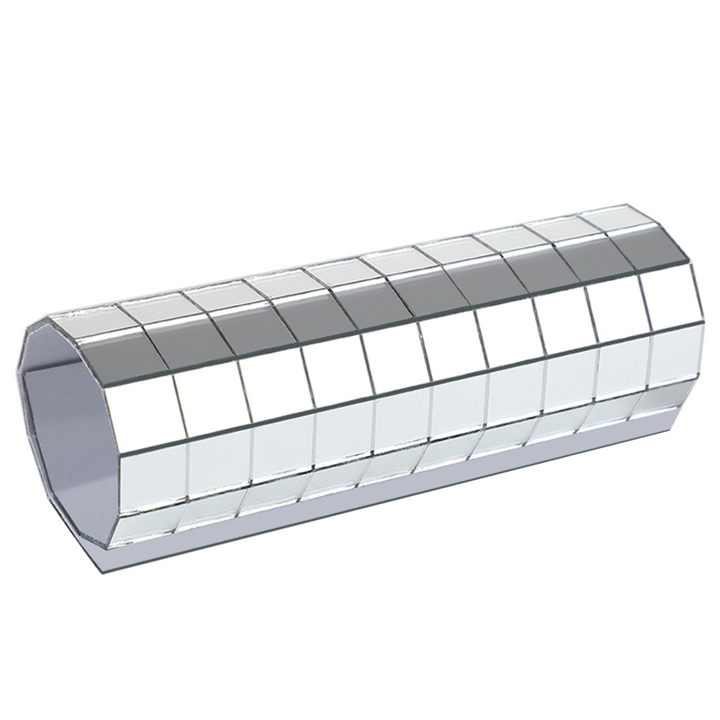 Gương Dán Tường Tự Dính Mini Màu Sắc Bạc Lấp Lánh Trang Trí Tiệc DIY