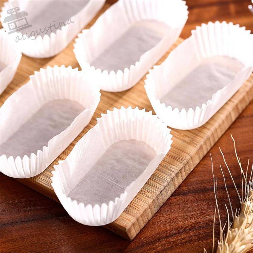 AUGUSTINA Khuôn Giấy Mini Chống Dầu Dùng Một Lần Chuyên Dụng Làm Bánh Muffin