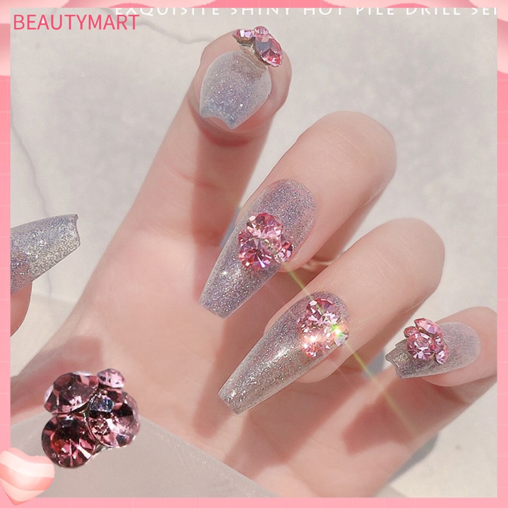 Set 5 Phụ Kiện Đính Đá 3D Trang Trí Móng Tay Nghệ Thuật DIY