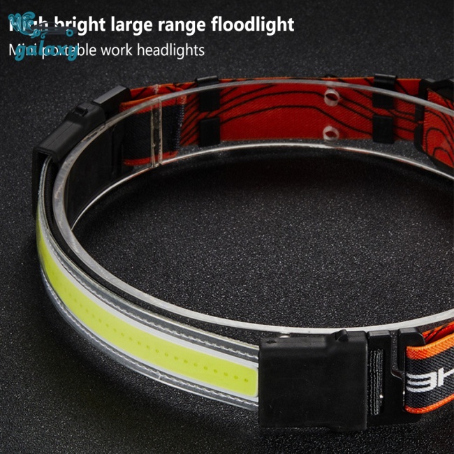 Galaxy Đèn Led Cob Đeo Đầu 250lm Sạc Usb Cảnh Báo An Toàn Cho Hoạt Động Ngoài Trời