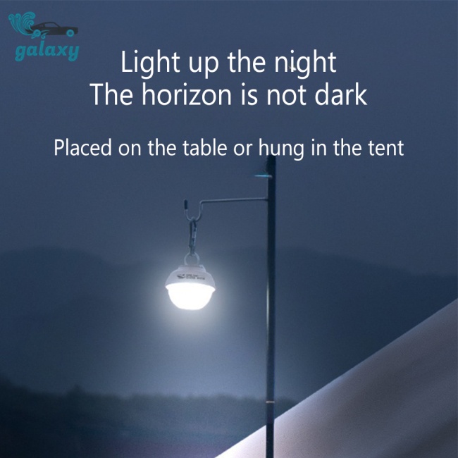 Galaxy Đèn Led Cắm Trại 6 Chế Độ Sáng Đa Năng Bằng Hợp Kim Nhôm Có Thể Điều Chỉnh Kèm Móc Thiết Kế Tiện Lợi