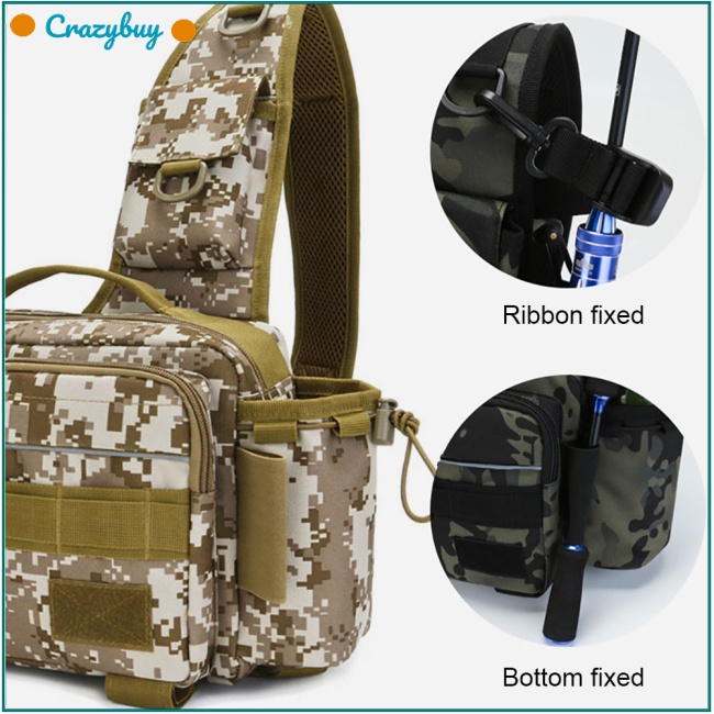 Cr Túi Đựng Dụng Cụ Câu Cá Đa Năng Sức Chứa Lớn Tiện Dụng