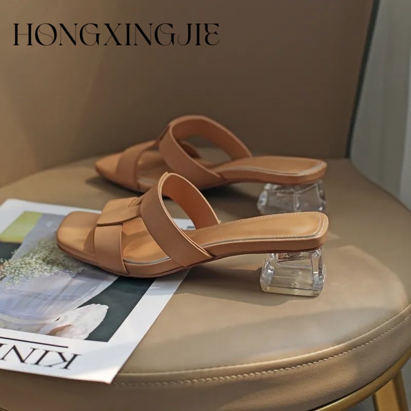 HONGXINGJIE dép sandal nữ dép đế cao Xu hướng thời trang năm 2023NEW      062120