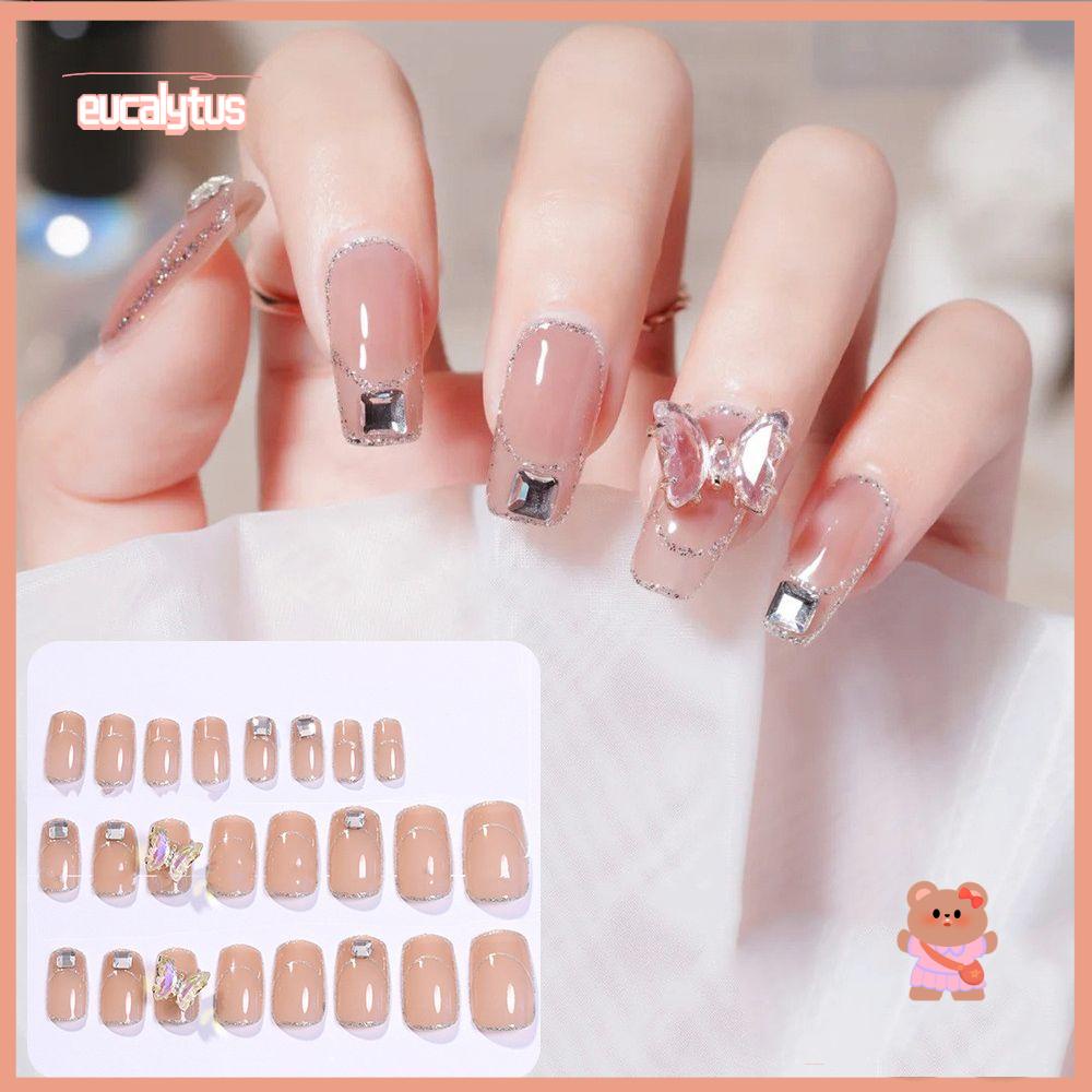 EUTUS Miếng Dán Trang Trí Móng Tay Hình Bướm Xinh Xắn