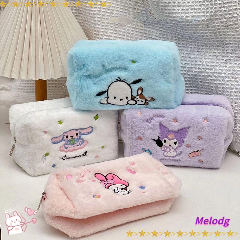 Túi Đựng Bút Bằng Vải Bông Họa Tiết Hoạt Hình Melody / Pacha Dog Dễ Thương