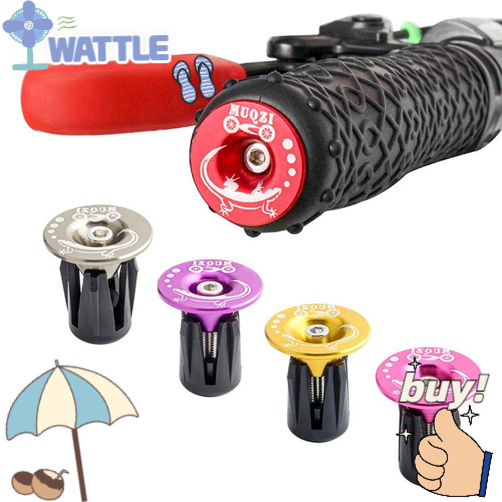 WTTLE Bộ 2 Nút Khóa Tay Cầm Xe Đạp Bằng Hợp Kim Nhôm