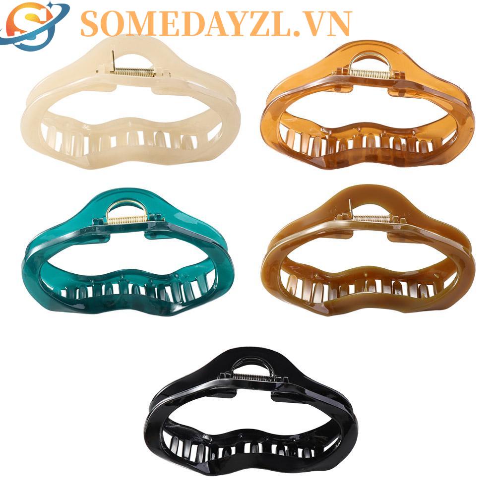 SOMEDAYZL Kẹp Tóc Hình Cá Mập Màu Hổ Phách Dễ Thương Xinh Xắn Dành Cho Nữ