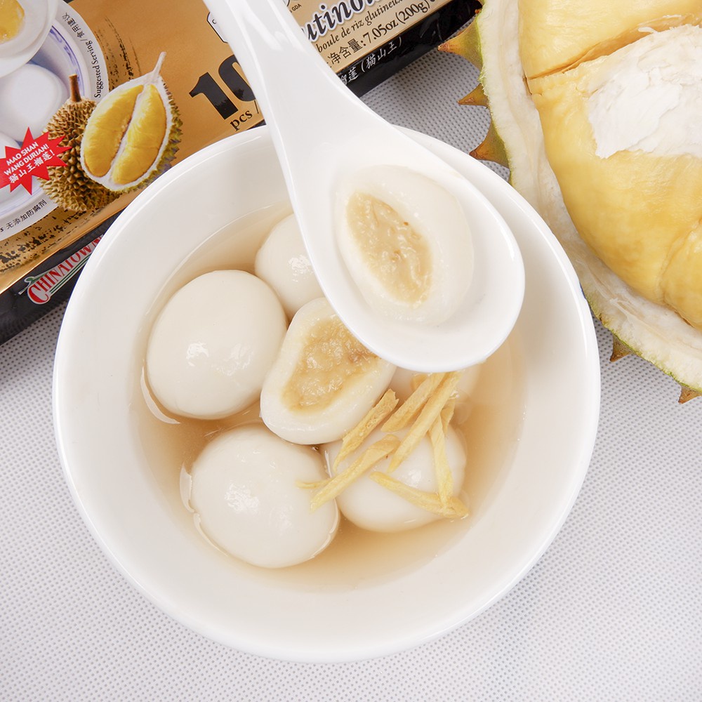 BÁNH TRÔI SẦU RIÊNG MUSHANG KING CHINATOWN 200g/10 bánh - Bánh trôi Singapore Glutinous Rice Ball