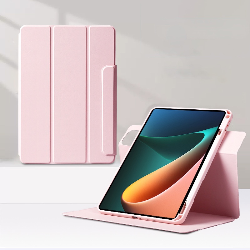 Ốp Máy Tính Bảng Trong Suốt Kèm Ngăn Đựng Bút Xoay 360 Độ Cho Xiaomi MI Pad 6 Pro 2023 11 Inch / MI Pad 5 Pro 12.4 "/ MI Pad 6 5 Pro 11 Redmi Pad 10.61