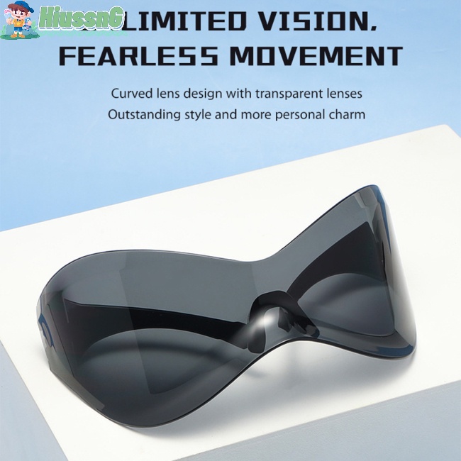 1 Đôi Kính Mát Chống Tia Uv400 Y2k Cho Nam