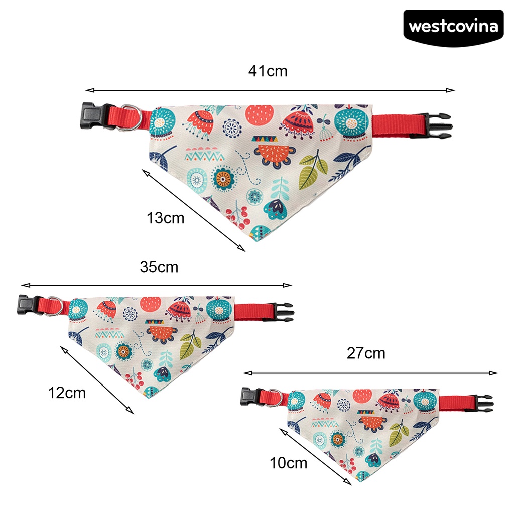 [COD]♞Khăn Choàng Cổ Tam Giác Có Vòng Kim Loại Mềm Tháo Gỡ Nhanh In Họa Tiết Trái Cây Cho Cún Cưng