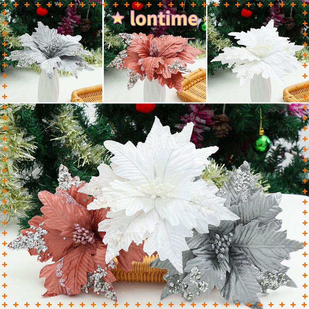 LONTIME Phụ Kiện Trang Trí Giáng Sinh Lấp Lánh 20cm
