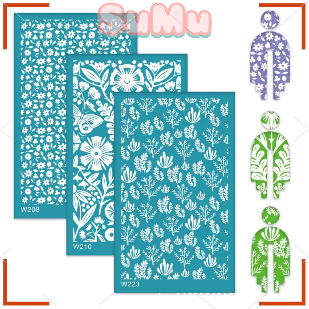 SUMU Bộ 2 Bông Tai Đất Sét Polymer Mềm Mại In Họa Tiết Sọc Cầu Vồng Dùng Làm Khuyên Tai / Trang Trí Đồ Thủ Công