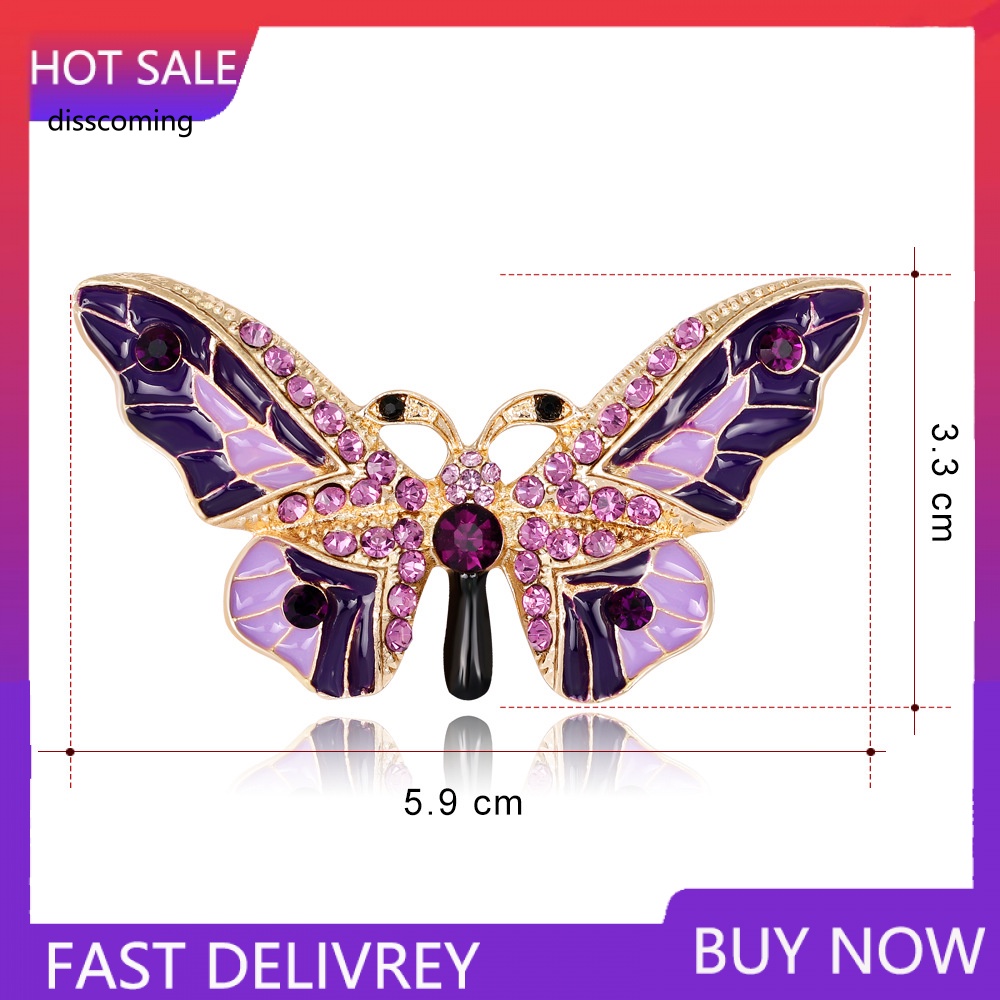 Áo Khoác SL SL Kiểu Dáng Trẻ Trung Năng Động| Trâm Cài Áo Hình Bướm Hợp Kim Thả Dầu Phong Cách Âu Mỹ Thời Trang