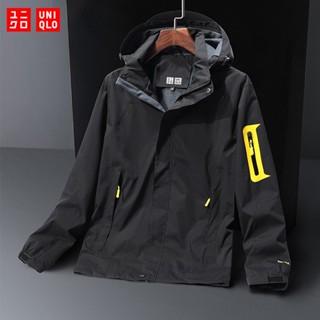 (60-120KG) Áo khoác ngoài trời UNIQLO Áo khoác chống nước nam thể thao Áo khoác gió Áo khoác nam