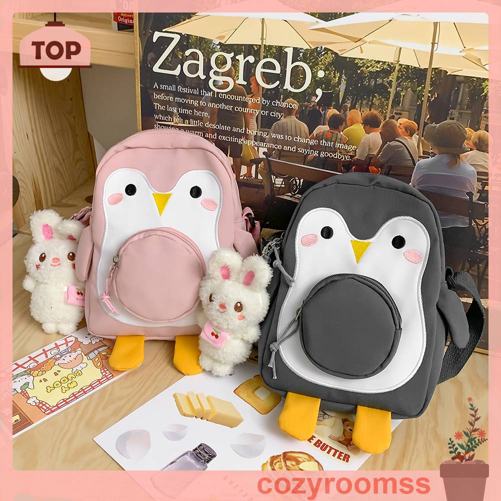 Túi Đeo Chéo Nữ Hình Chim Cánh Cụt Hoạt Hình Đáng Yêu