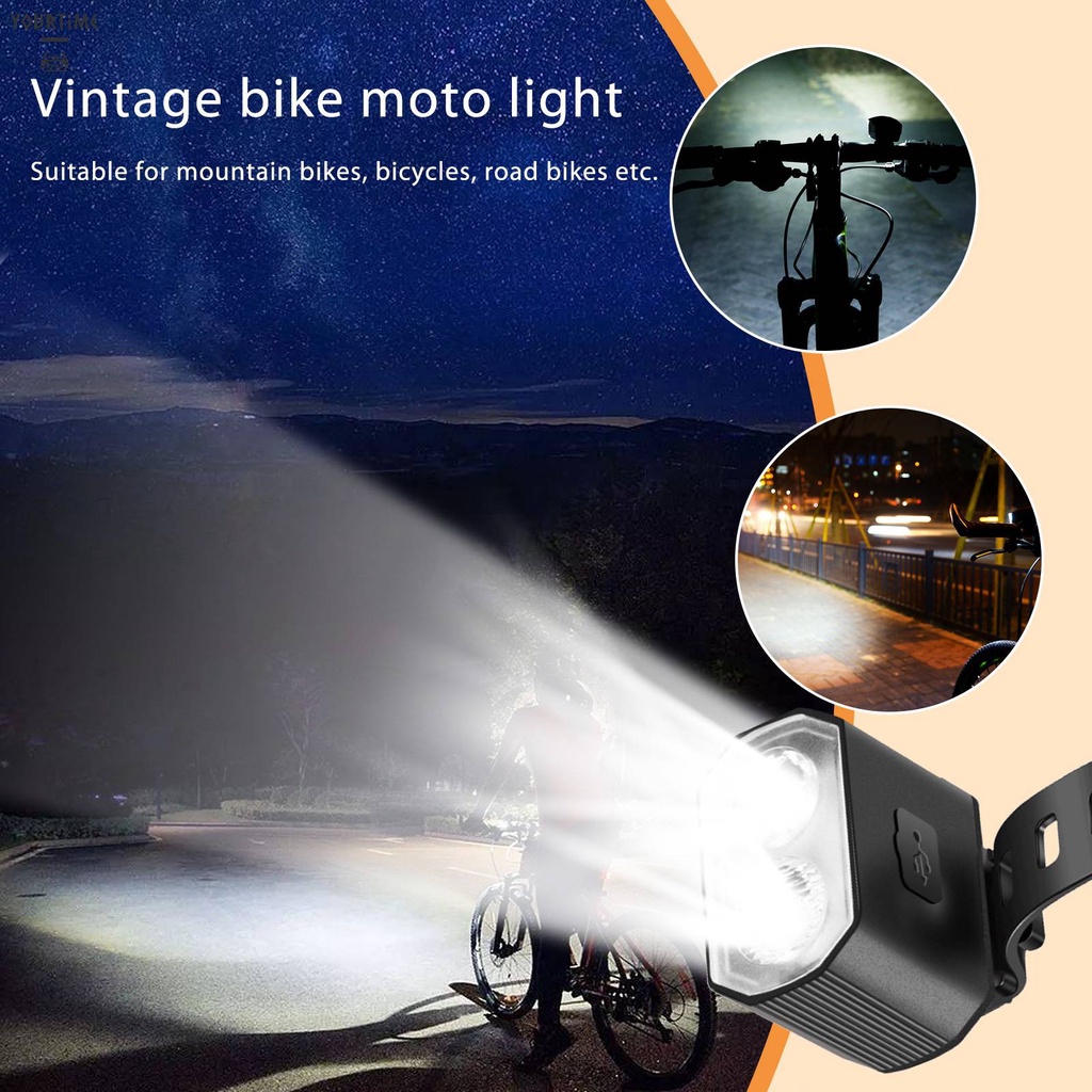 Set 2 Đèn Led Gắn Đuôi Xe Đạp Có Thể Sạc Lại Bằng Cổng USB