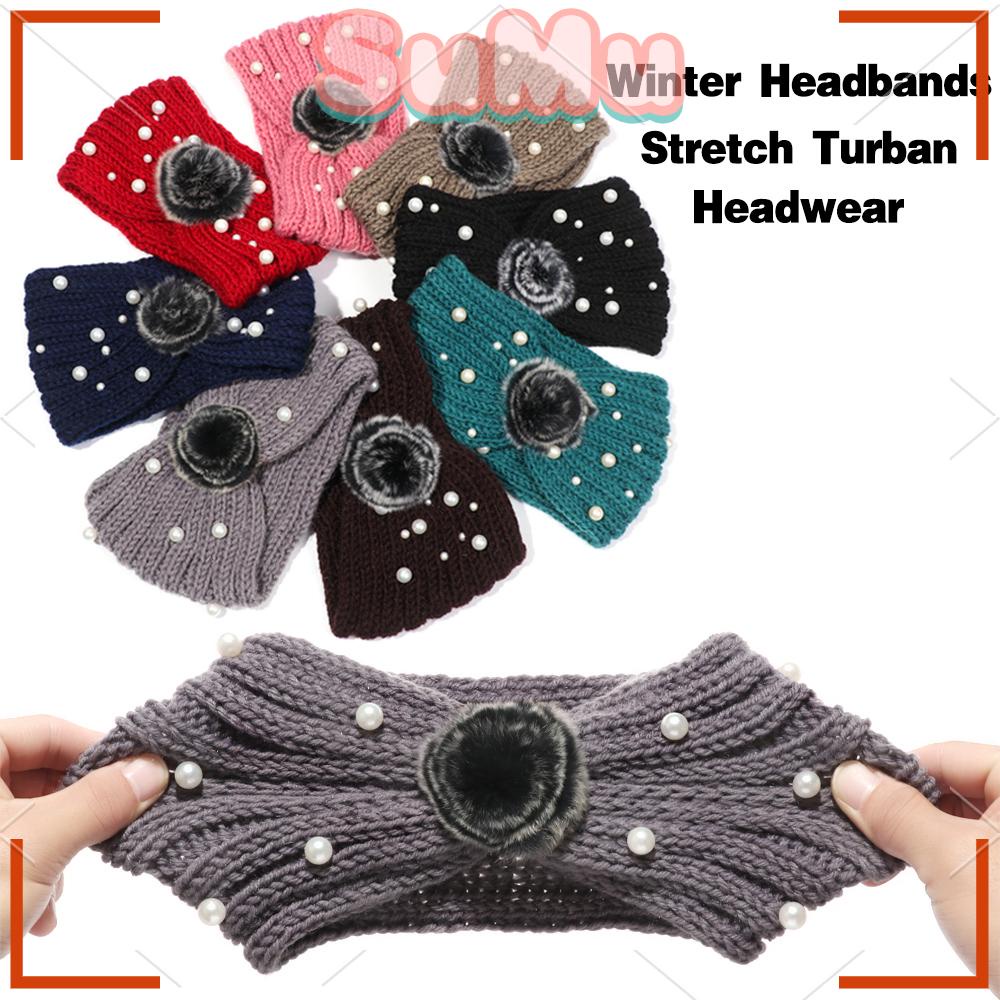 SUMU Băng Đô Dệt Kim Giữ Ấm Tai Thời Trang Mùa Đông