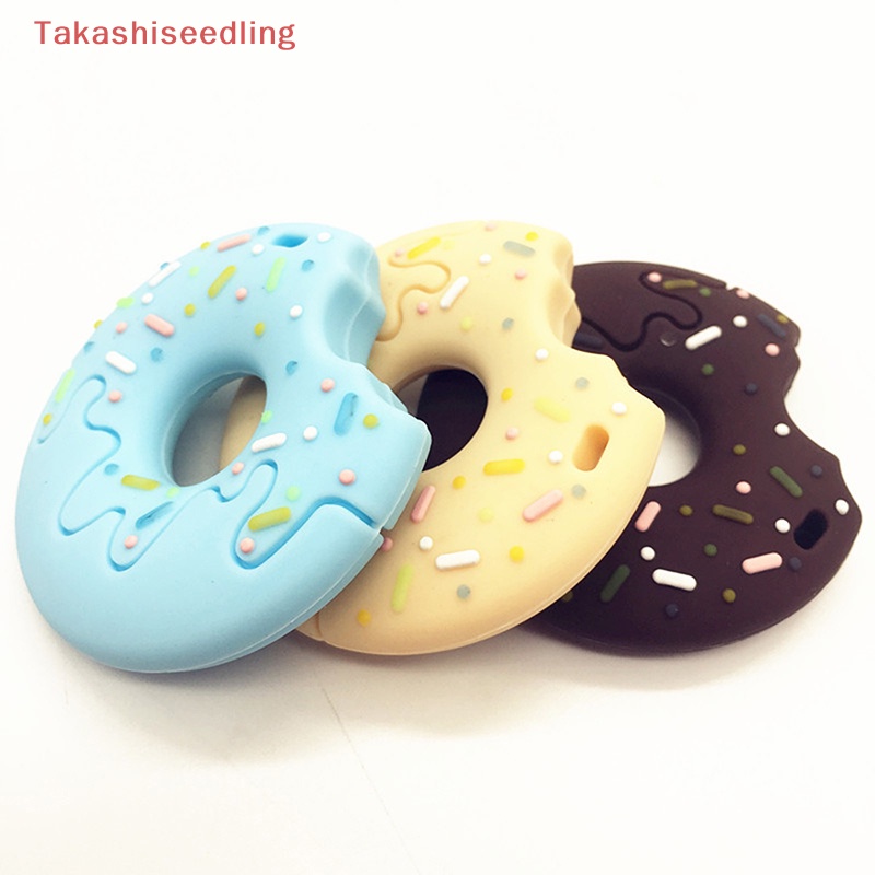 Đồ Chơi Gặm Nướu Bằng Silicone Hình Bánh Donut Dành Cho Trẻ Nhỏ