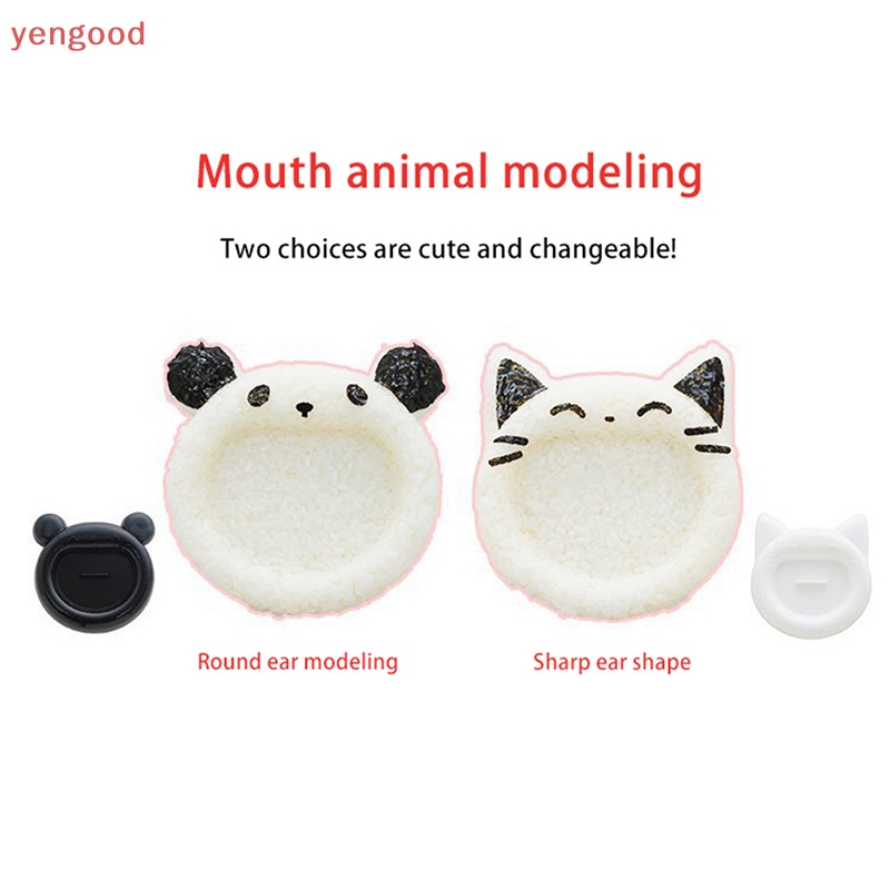 1 Khuôn Làm Cơm Nắm Hình Gấu / Mèo Dễ Thương DIY