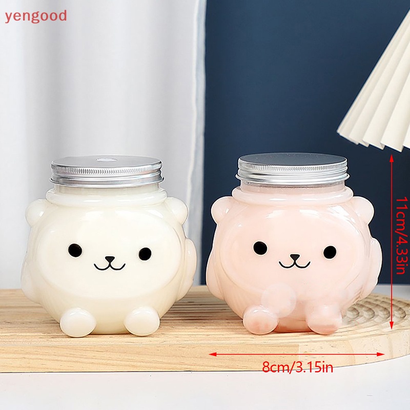 Bình Đựng Nước / Trà Sữa / Trái Cây Hình Gấu Nhỏ 500ml