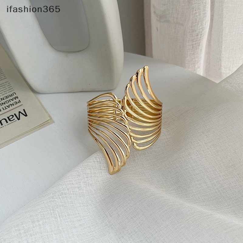 Dây Kẹp Rèm Cửa Bằng Kim Loại Họa Tiết Đôi Cánh Màu Vàng Thời Trang ifashion365