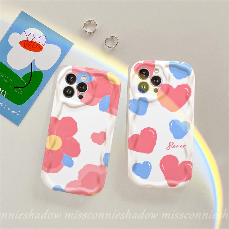 Ốp Điện Thoại Viền Cong Hình Hoa 3D Cho Redmi 9A A1 A2 10C 9T 10 10A 9 9C NFC Redmi Note 10s 9 12 8 11s 11 10 Pro Max POCO M3