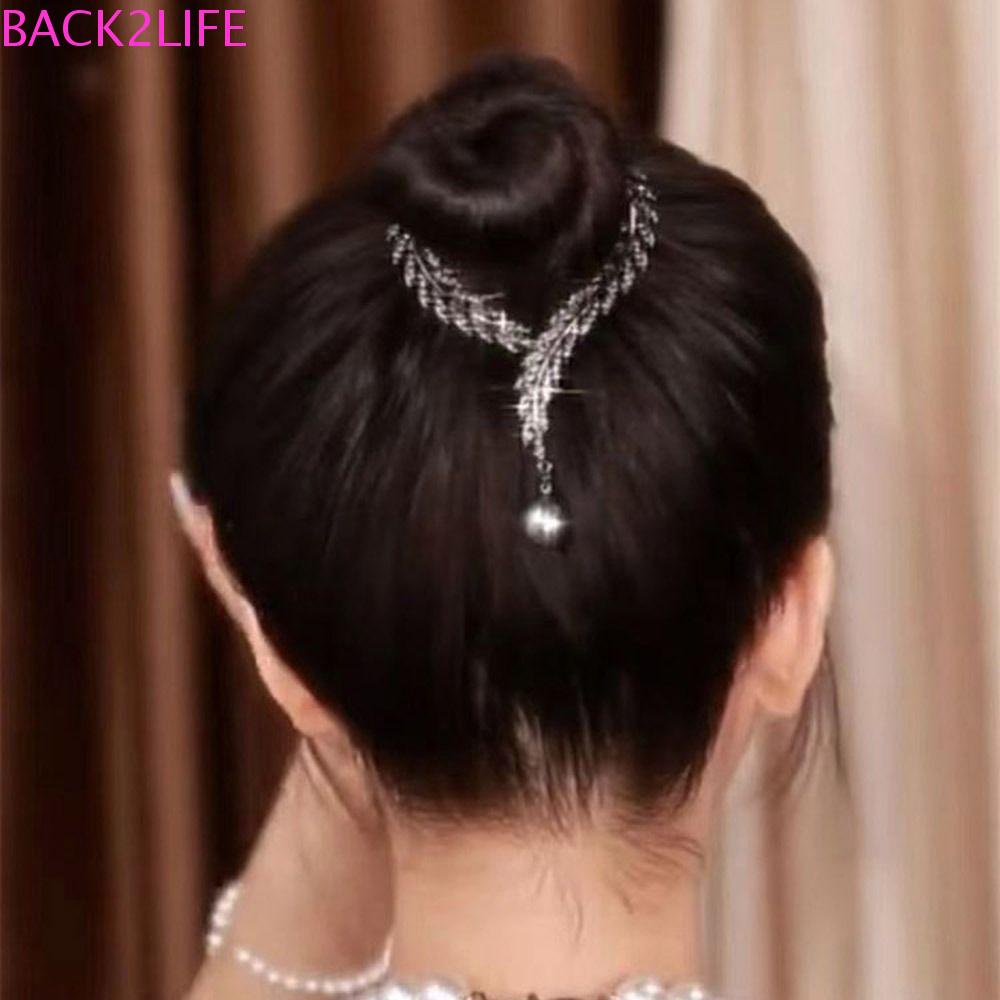 Kẹp Tóc Cố Định Tóc Đuôi Ngựa Bằng Hợp Kim Phối Tua Rua Phong Cách Hàn Quốc Dành Cho Bạn Nữ 2life