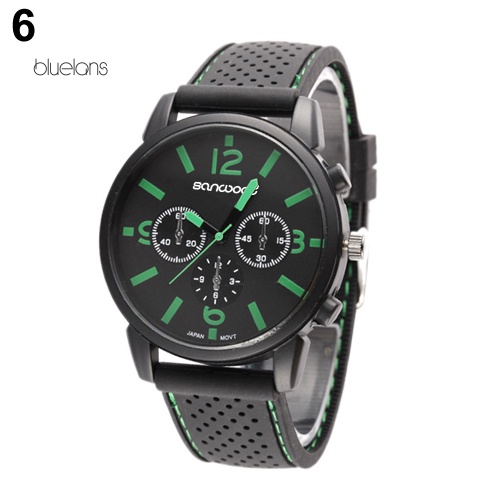 Đồng Hồ Analog Máy Quartz Nam Dây Silicone