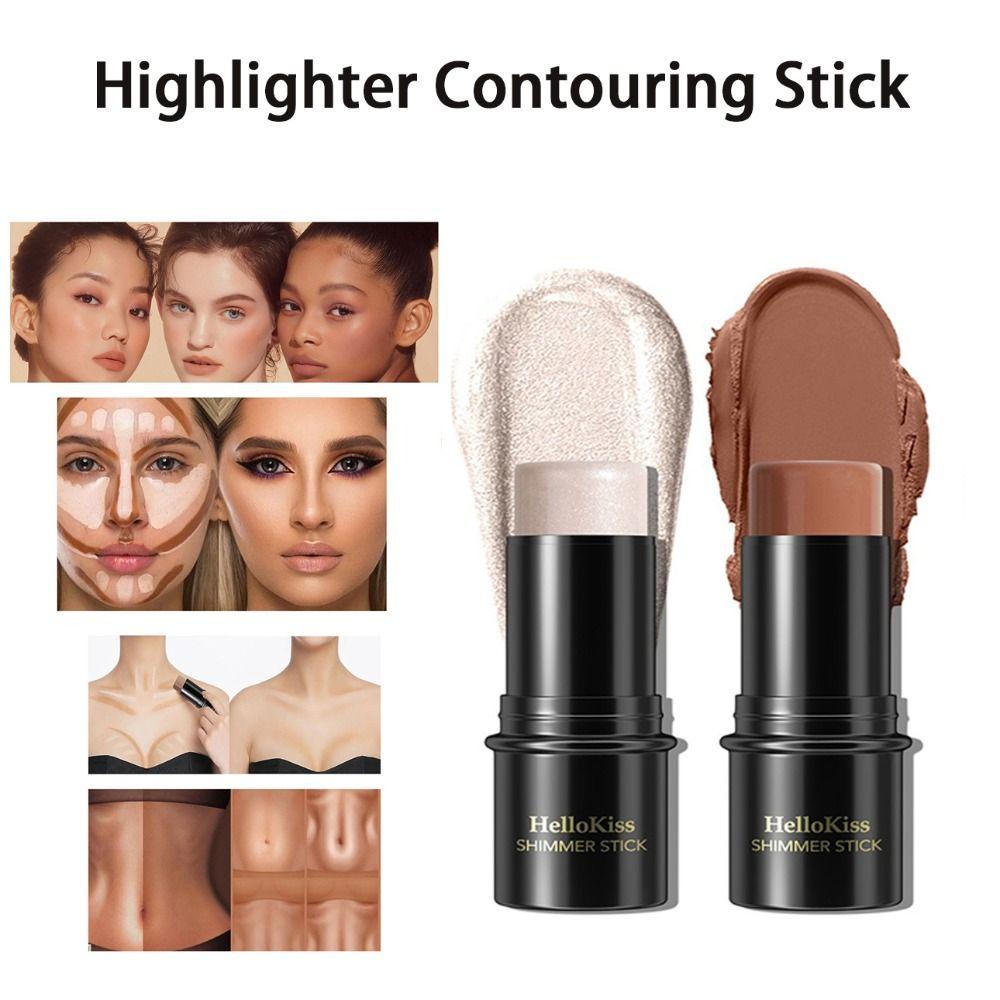 Thỏi Kem Tạo Khối Bắt Sáng Tự Nhiên Không Thấm Nước Lâu Trôi 10 Màu Tùy Chọn