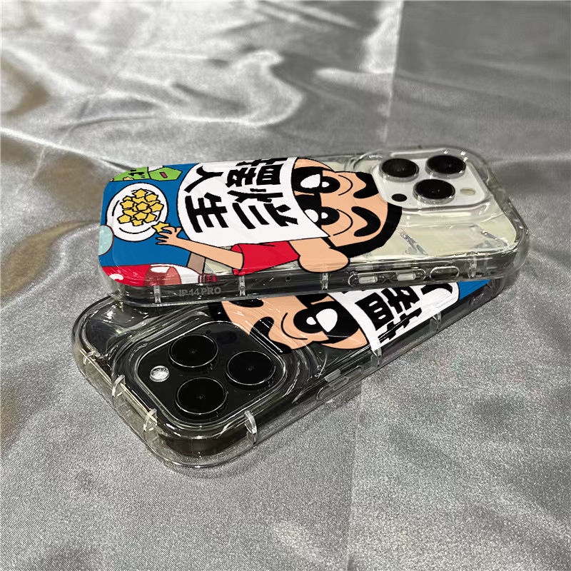 Ốp Điện Thoại Mềm Trong Suốt In Hình Shin-Chan Cho Iphone 14Promax 1312 / 11 7 / 8plus xr / sins U1HD