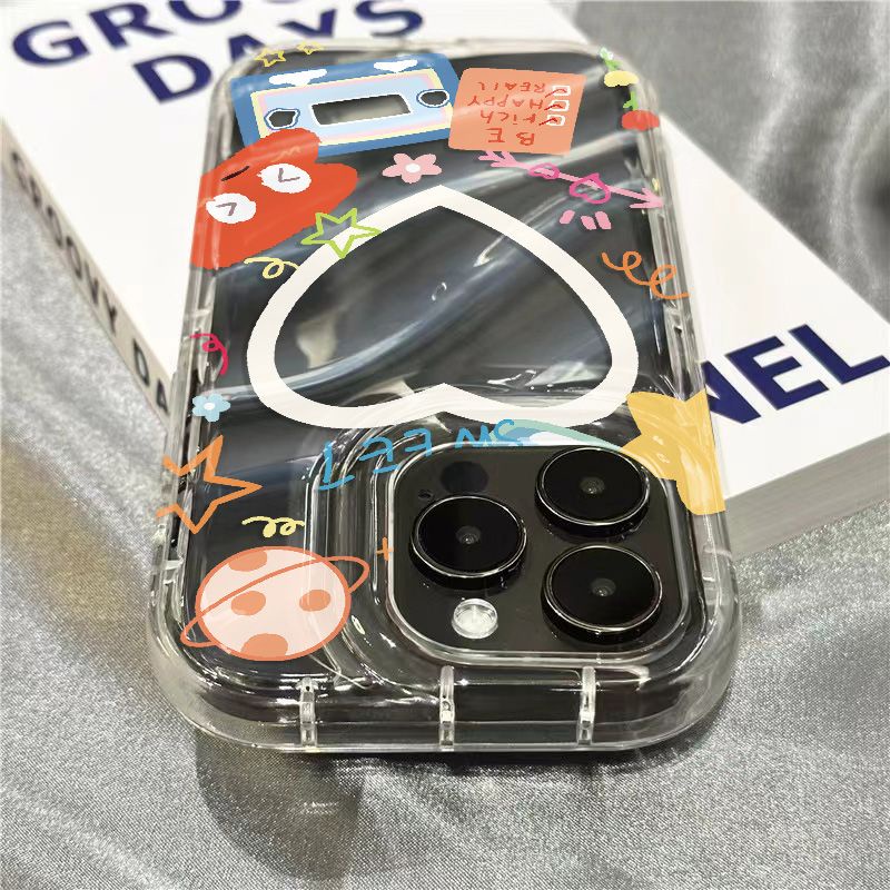 Ốp Điện Thoại Mềm Trong Suốt In Hình Dễ Thương Cho iPhone14promax 1312 / 11 7 / 8plus xr / sins BSKU