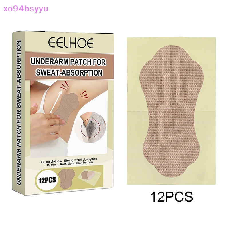 Set 12 Miếng Dán Thấm Mồ Hôi Vùng Da Dưới Cánh Tay xo94bsyyu Dành Cho Nam Nữ