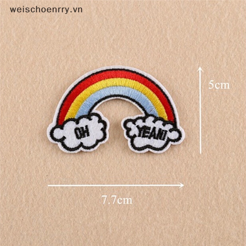 Set 9 Miếng Vá Ủi Trang Trí Quần Áo Hình Mèo Dễ Thương