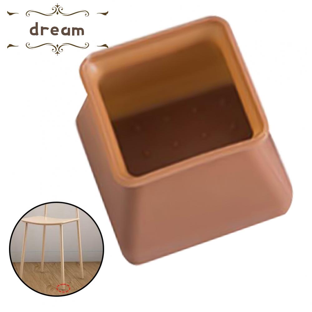 【DREAMLIFE】Chair Foot Pad Pads Silicone Table Floor Protection 3.7*3.7*3cm BPA Free