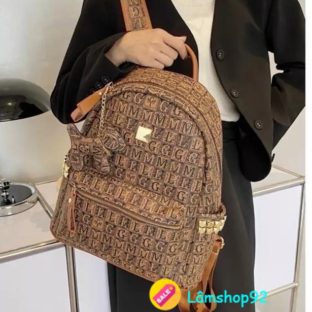 Balo nữ Hoạ Tiết GML Unisex Hot Trend 2023 Phong Cách Hàn Quốc trẻ trung balo học sinh