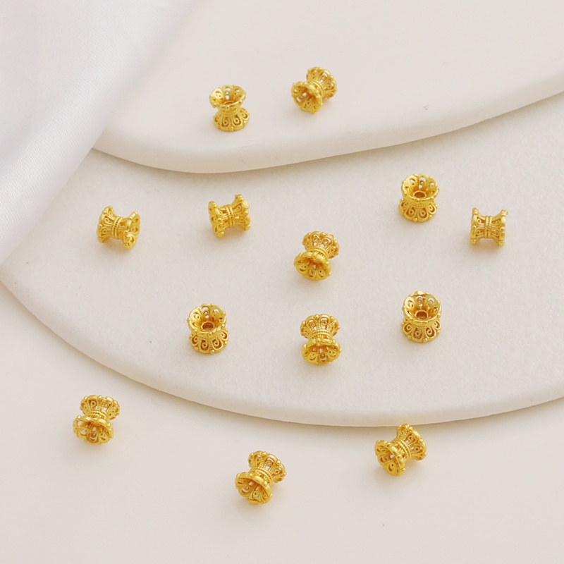 Hạt Xâu Chuỗi Làm Trang Sức diy 5 * 6mm 10 Màu Tùy Chọn