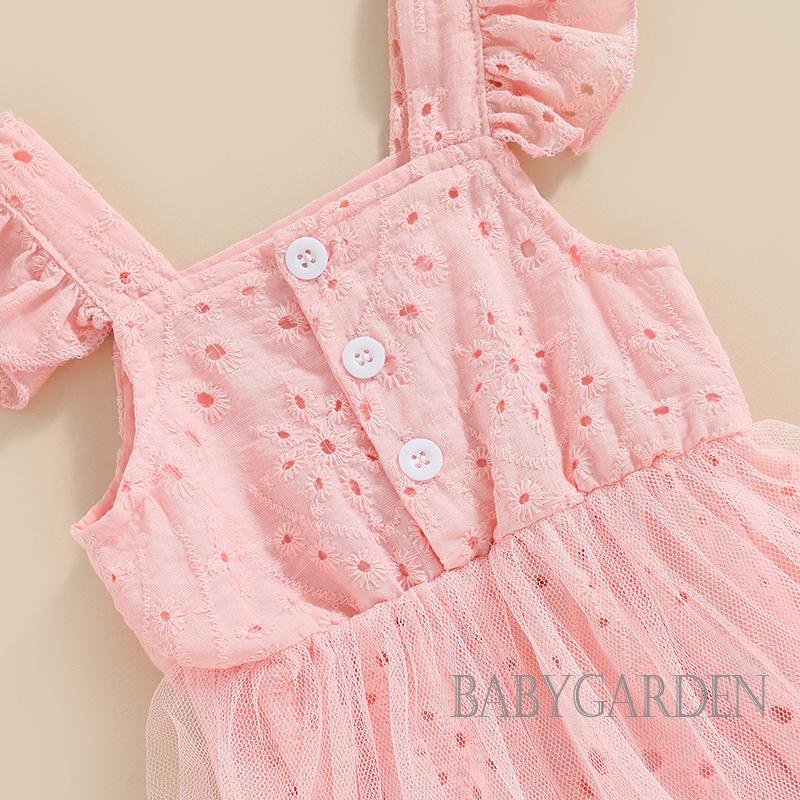 Set Áo Liền Quần &amp; Băng Đô Quấn Đầu Cho Bé Gái 0-18 Tháng Tuổi