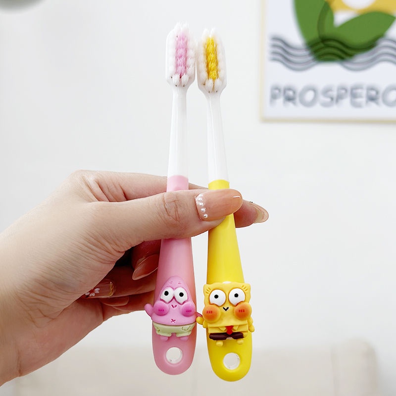 Bàn Chải Đánh Răng Lông Mềm Hình Gấu / Dâu Tây Dễ Thương Cho Bé 2-12 Tuổi