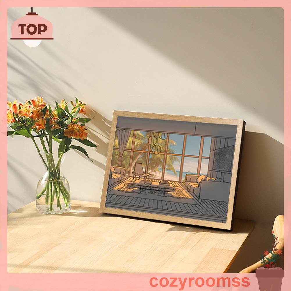 Đèn Acrylic Vẽ Hình Độc Đáo Trang Trí Nội Thất