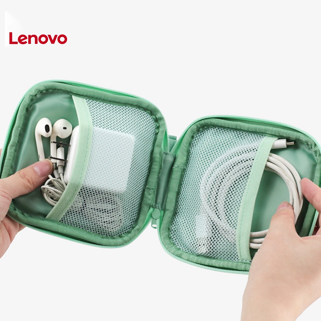 Hộp Đựng Tai Nghe Hai Tầng Họa Tiết Hoa Hướng Dương Sáng Tạo Kèm Cáp USB