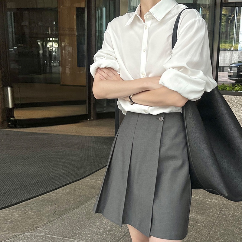 Quần Culottes Lưng Cao Dáng Chữ A Xếp Ly Thời Trang Cho Nữ 42662