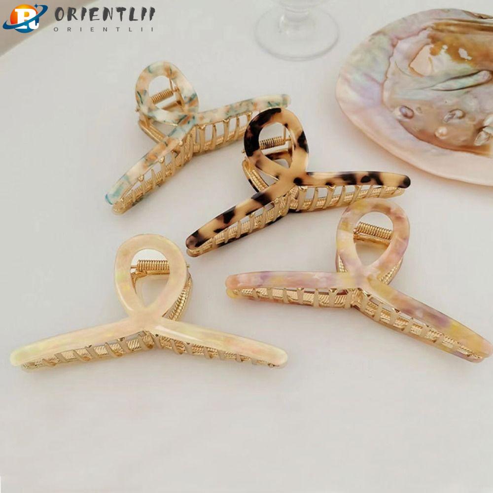 ORIENTLII Kẹp Tóc Hình Cá Mập Thiết Kế Mới Cao Cấp Thời Trang