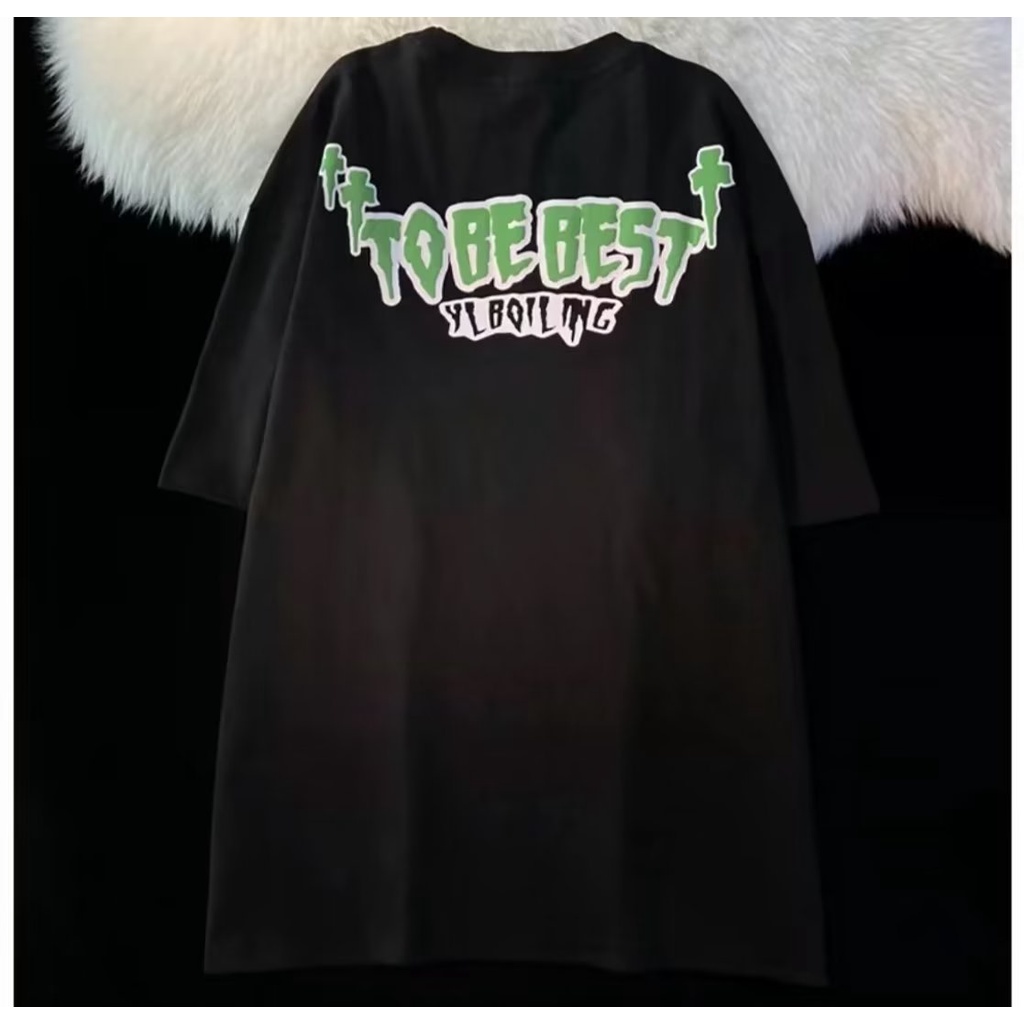 Áo Thun Tay Ngắn Dáng Rộng Thời Trang Cho Nam Giới Size M-8XL