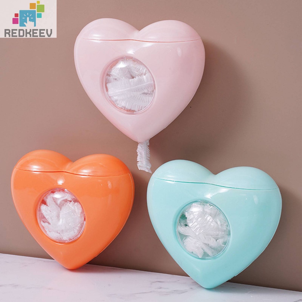 Hộp Đựng Màng Bọc Thực Phẩm Hình Trái Tim Bằng Nhựa Gắn Tường Nhà Bếp