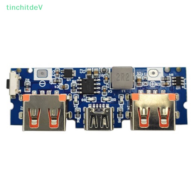 Bảng Mạch Sạc Pin Lithium Hai Cổng USB 5V 2.4A Micro / Type-C USB Mobile 18650 Có Đèn LED