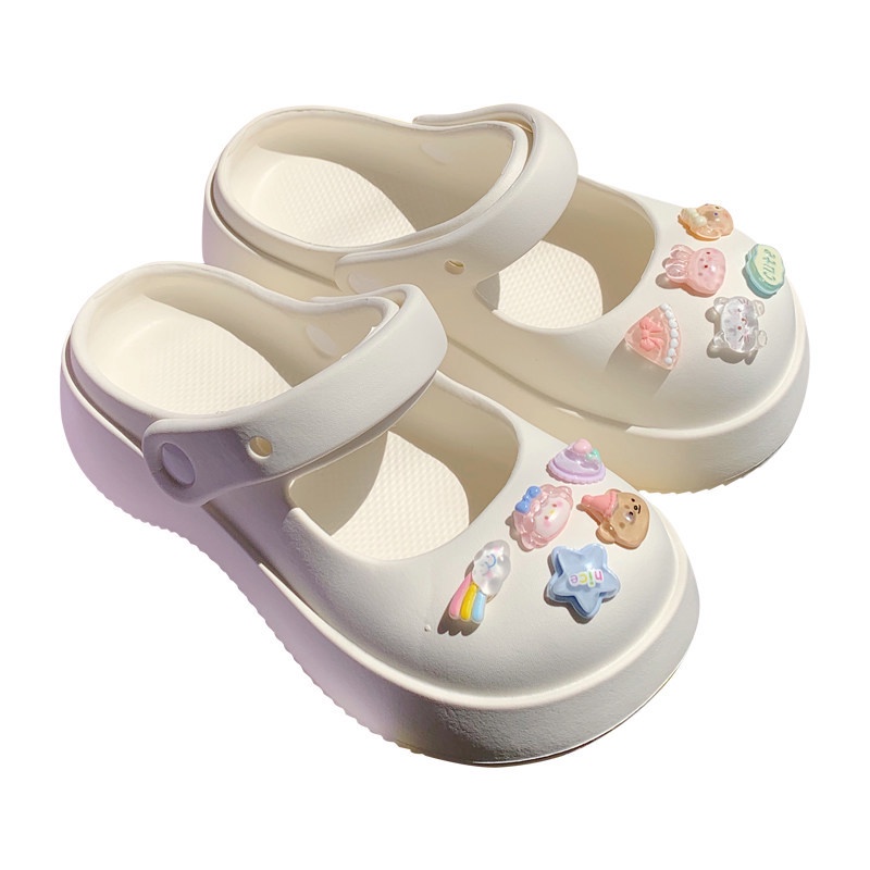 Dép crocs sandal FEIJIANU 29Z23071701 thời trang đi biển đáng yêu thoải mái cho nữ