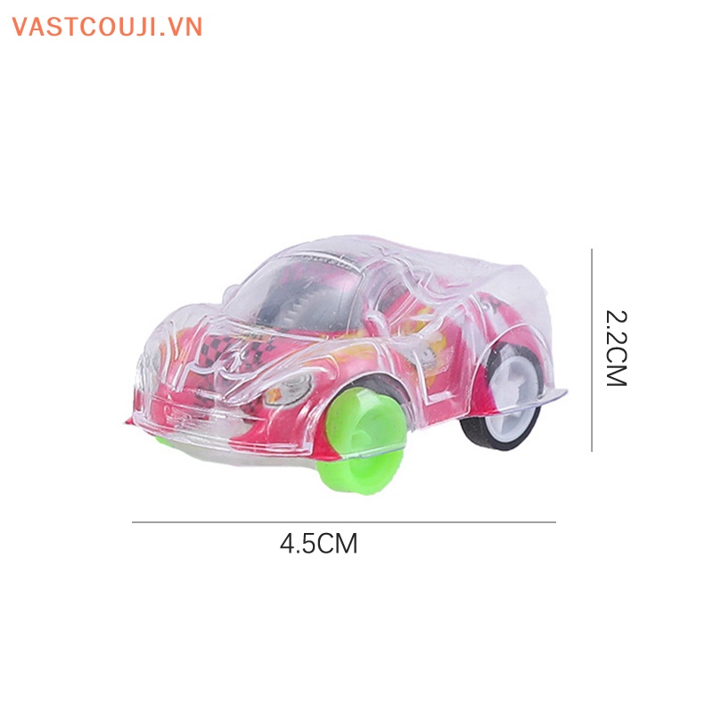 Bộ 5 Mô Hình Xe Hơi VASTJI Hai Lớp Trong Suốt Mini Dùng Làm Quà Tặng Sinh Nhật Cho Bé
