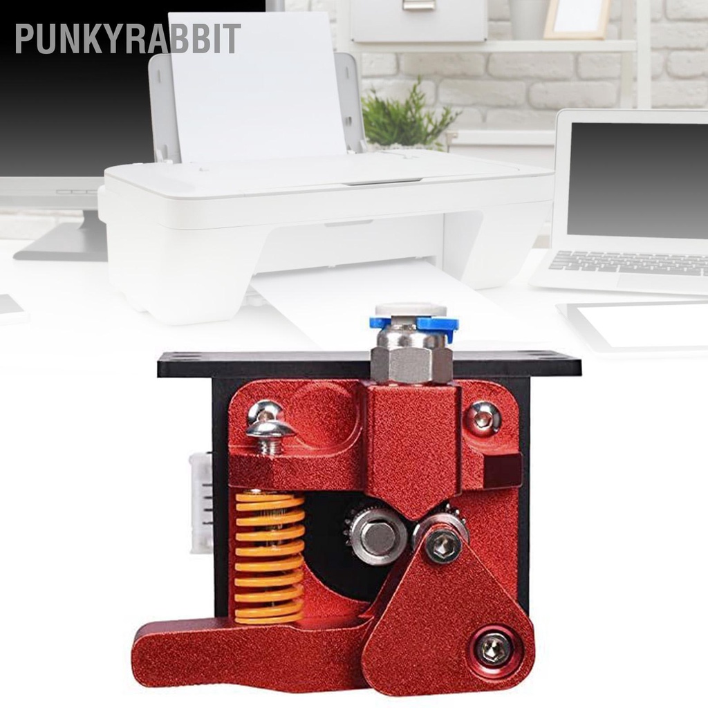 PunkyRabbit Máy đùn bánh răng trượt đôi in 3D kim loại chống mài mòn màu đỏ trình điều khiển kép để nâng cấp